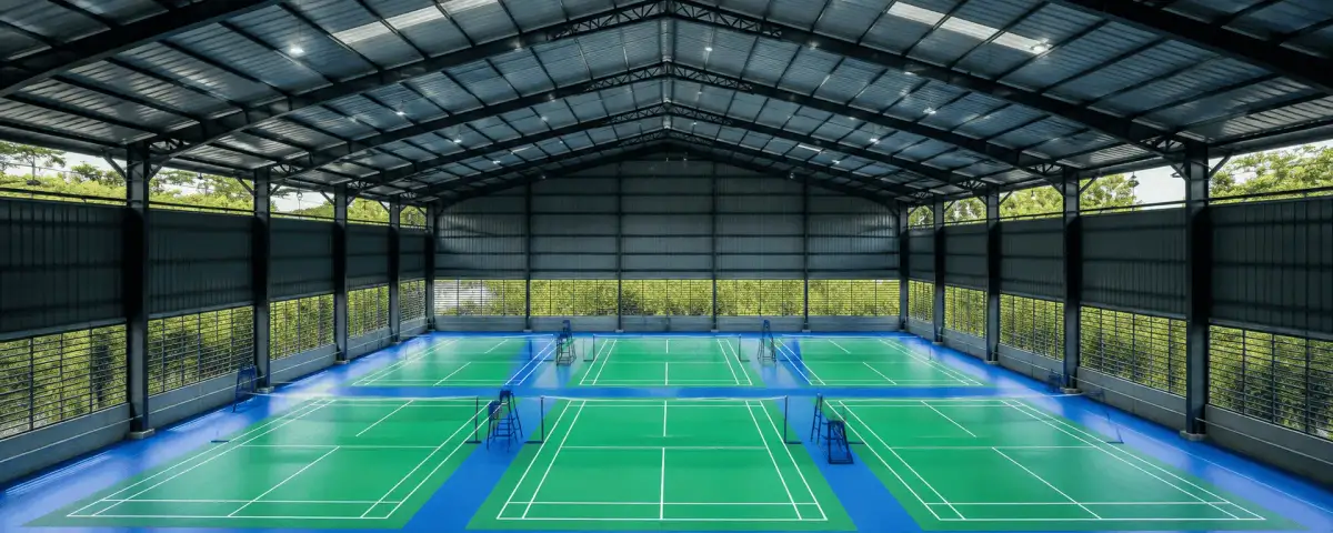 badminton court shed India — KPN